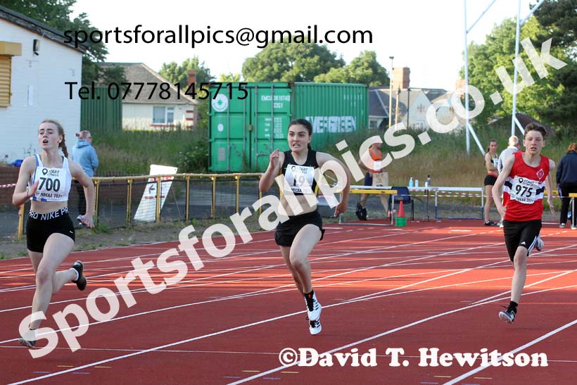 200 metres, 2021 North East Grand Prix No.4, Monkton, Wednesday, June 30th. Photo: David T. Hewitson/Sports for All Pics